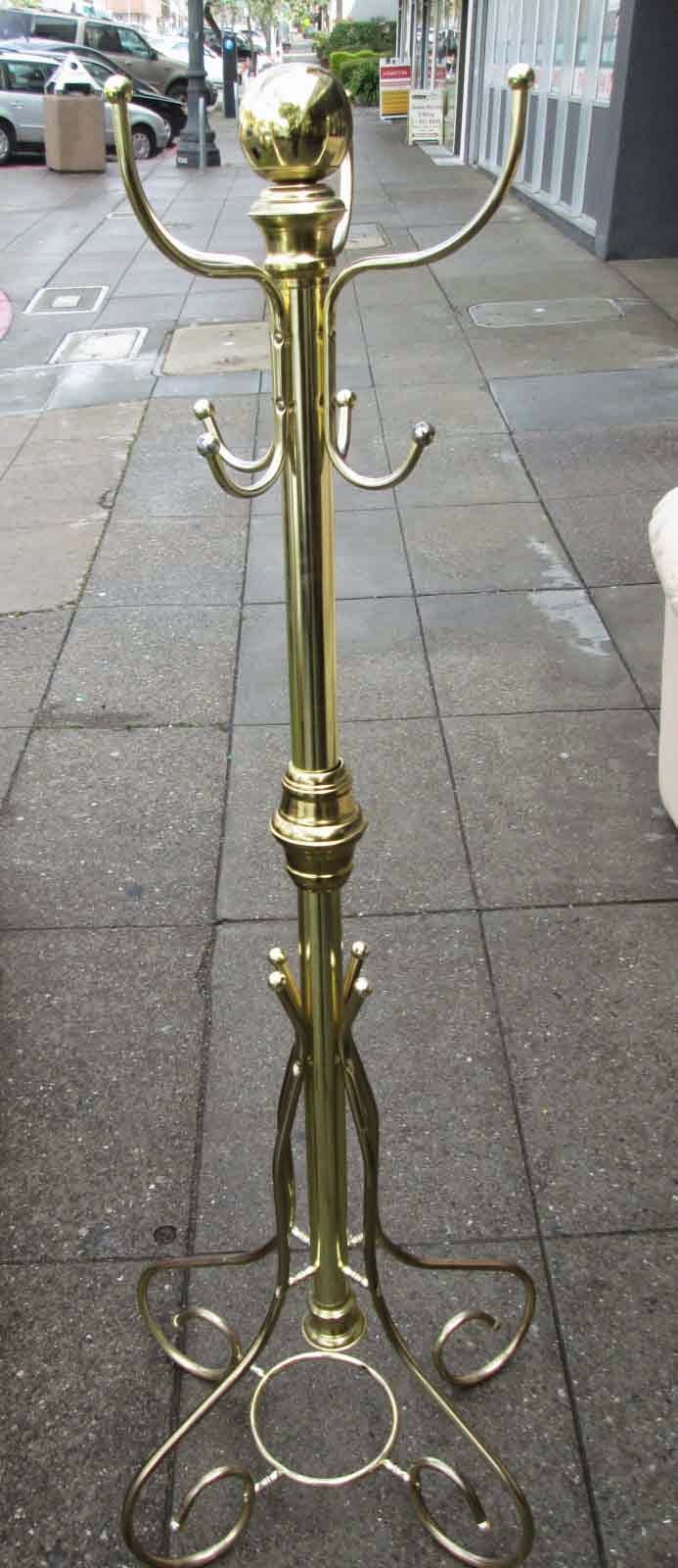 UHURU FURNITURE & COLLECTIBLES SOLD Gold Coat Rack 25