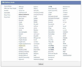 Merubah Facebook Jadi Bahasa Jawa