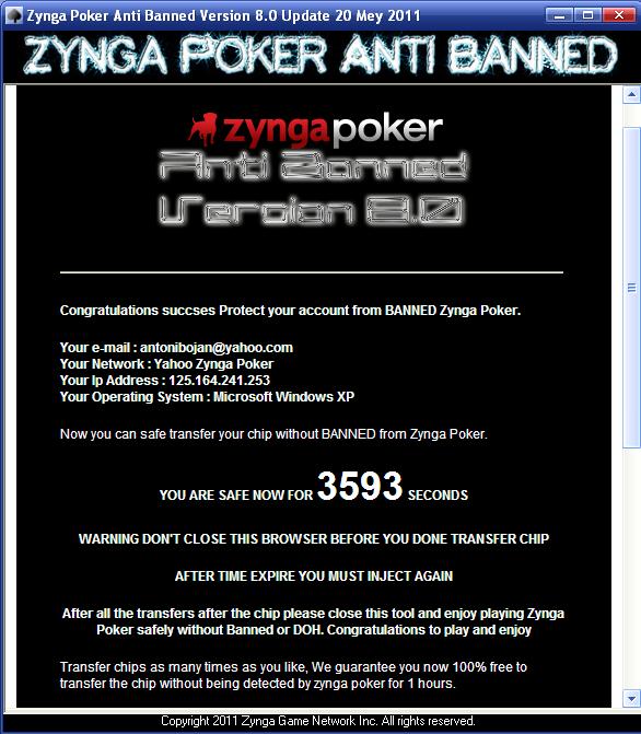 Zynga Banned