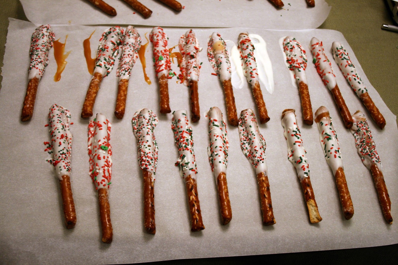 one clever mom Double Dipped Pretzel Rods
