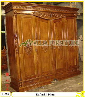 Lemari Pakaian Ukiran Dafinsi 4 Pintu Lemari Pakaian Ukiran Dafinsi 4 Pintu