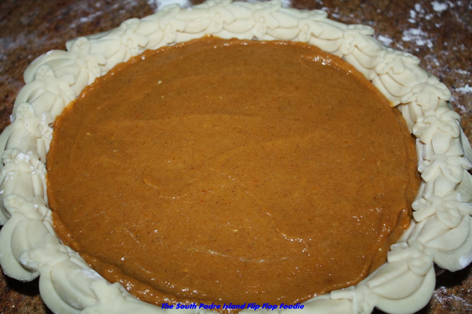 The South Padre Island Flip Flop Foodie Fresh Pumpkin Pie a First