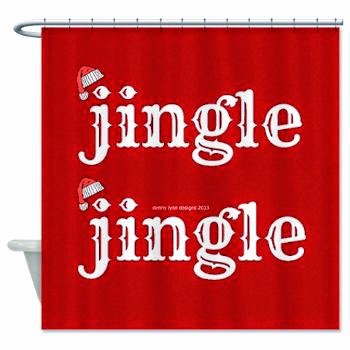 Santa Jingle Shower Curtain