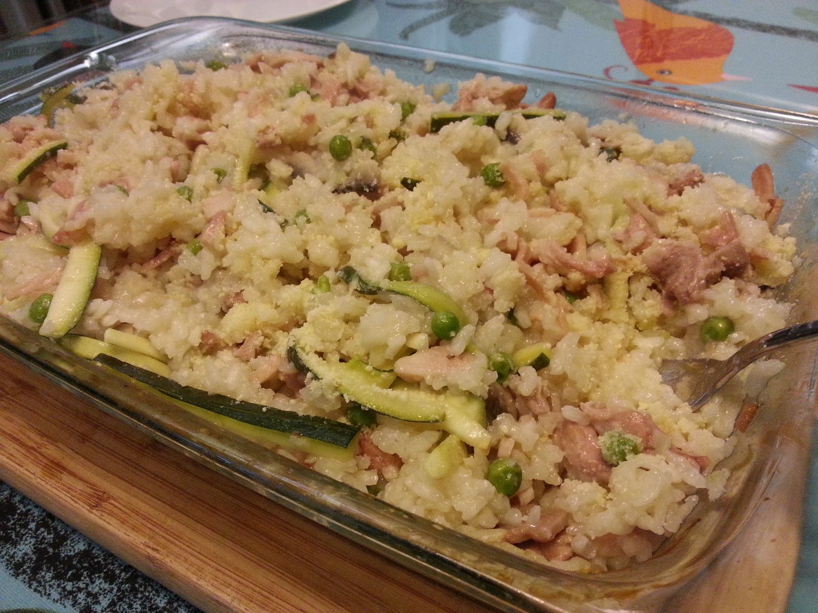 Simple Baking Oven Baked Chicken Risotto ( healthy and lazy version)