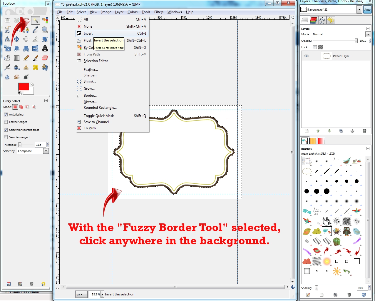 Niccupp Crochet How to Using Paintbrushes in the Gimp (Part 2 of 2)