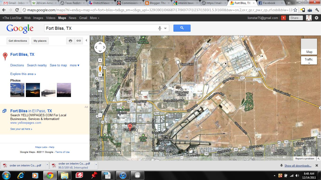 Map Of Fort Bliss Texas United States Map