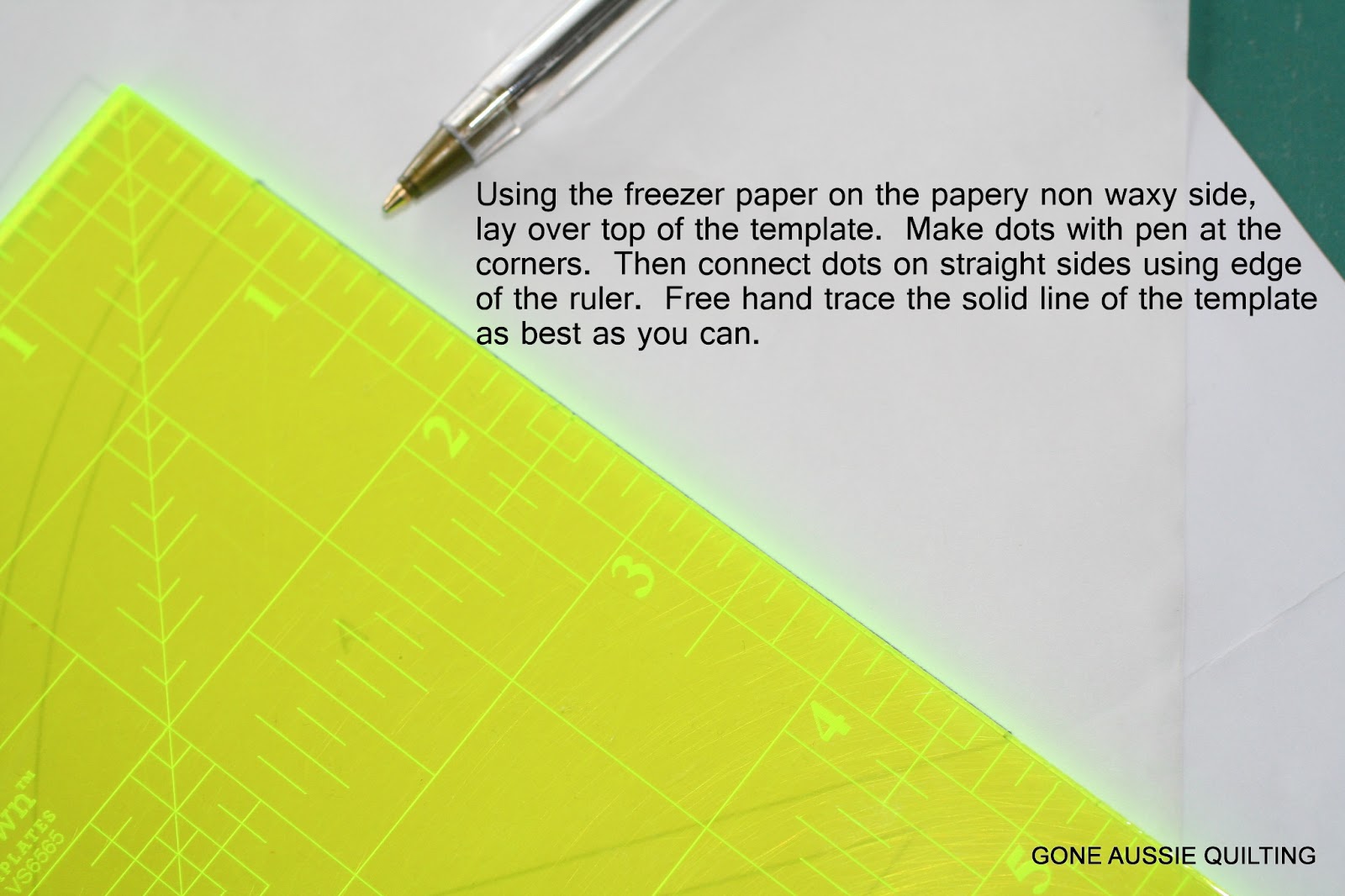 Gone Aussie Quilting: Steam Punk Ahead--Freezer Paper Template Tutorial