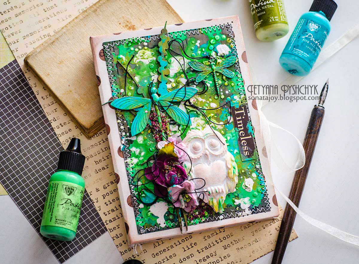 Scraps of Darkness and Scraps of Elegance DIY Mixed Media Notebook