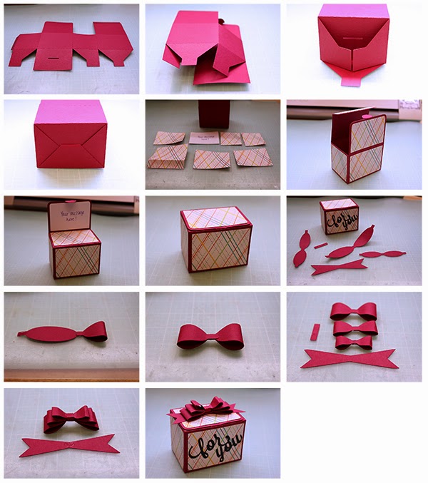 Bits of Paper Gift Boxes with Hidden Card