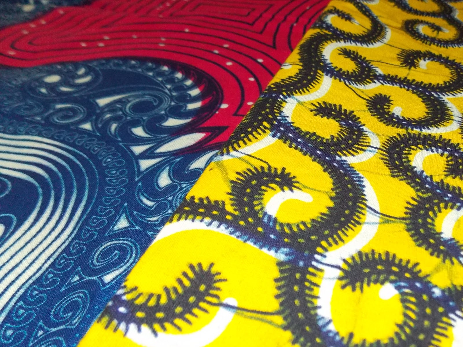 Parasols And Wellingtons Sewing practice with lovely African print.