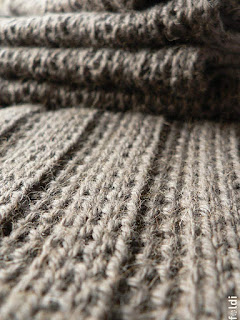 truffle camel ribbed scarf machine knitted passap