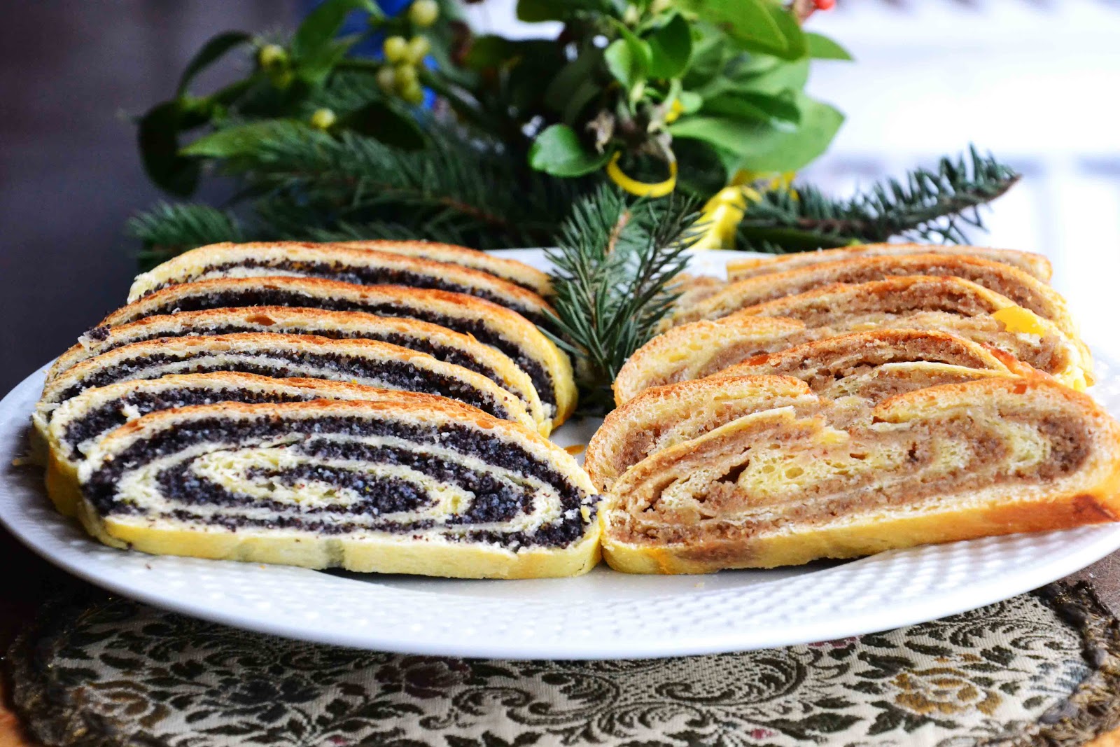 Bejgli Hungarian Poppy Seed and Walnut Rolls