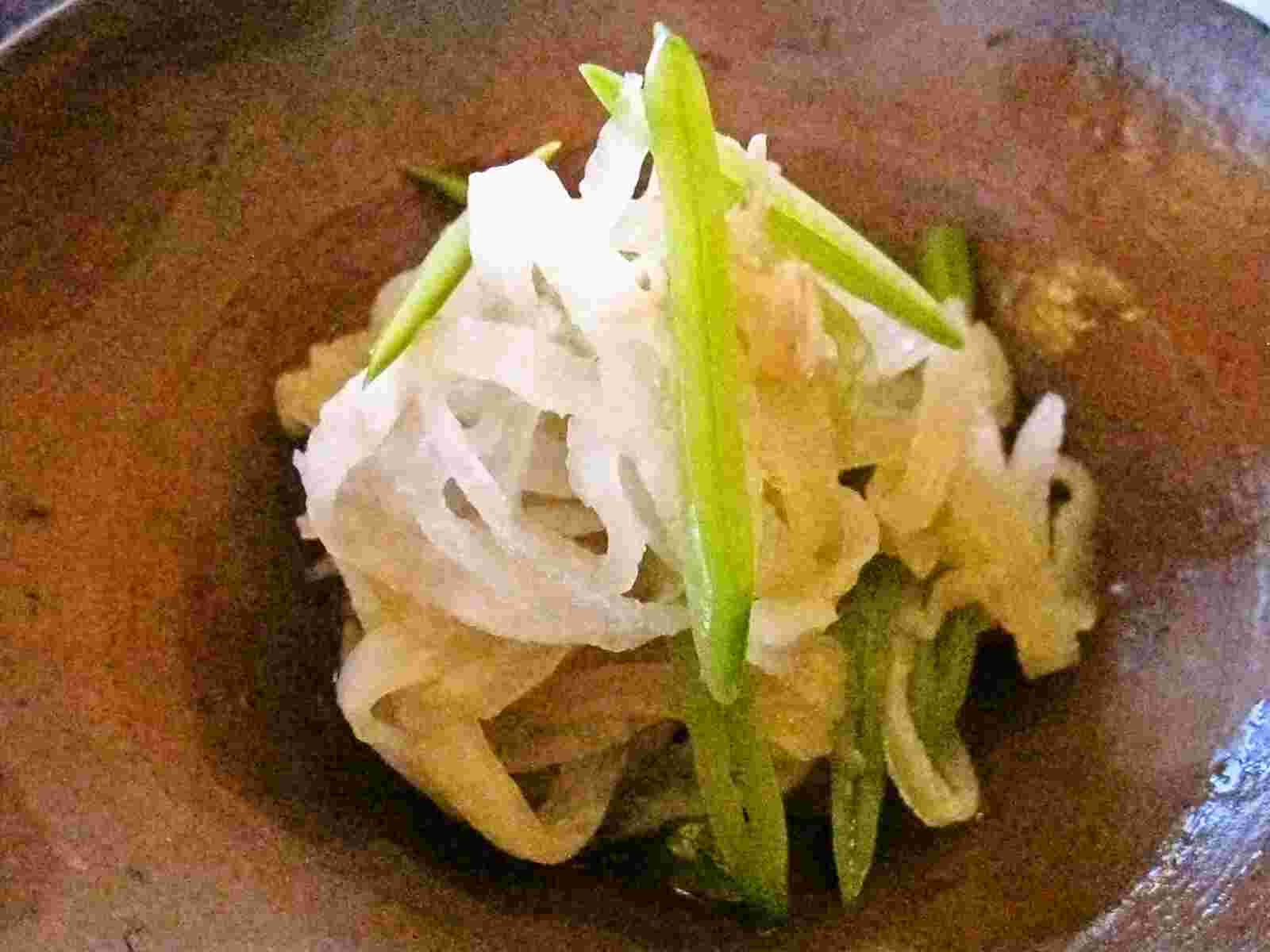 Recipes for Tom Kiriboshidaikon to kaibashira no nibitashi / dried