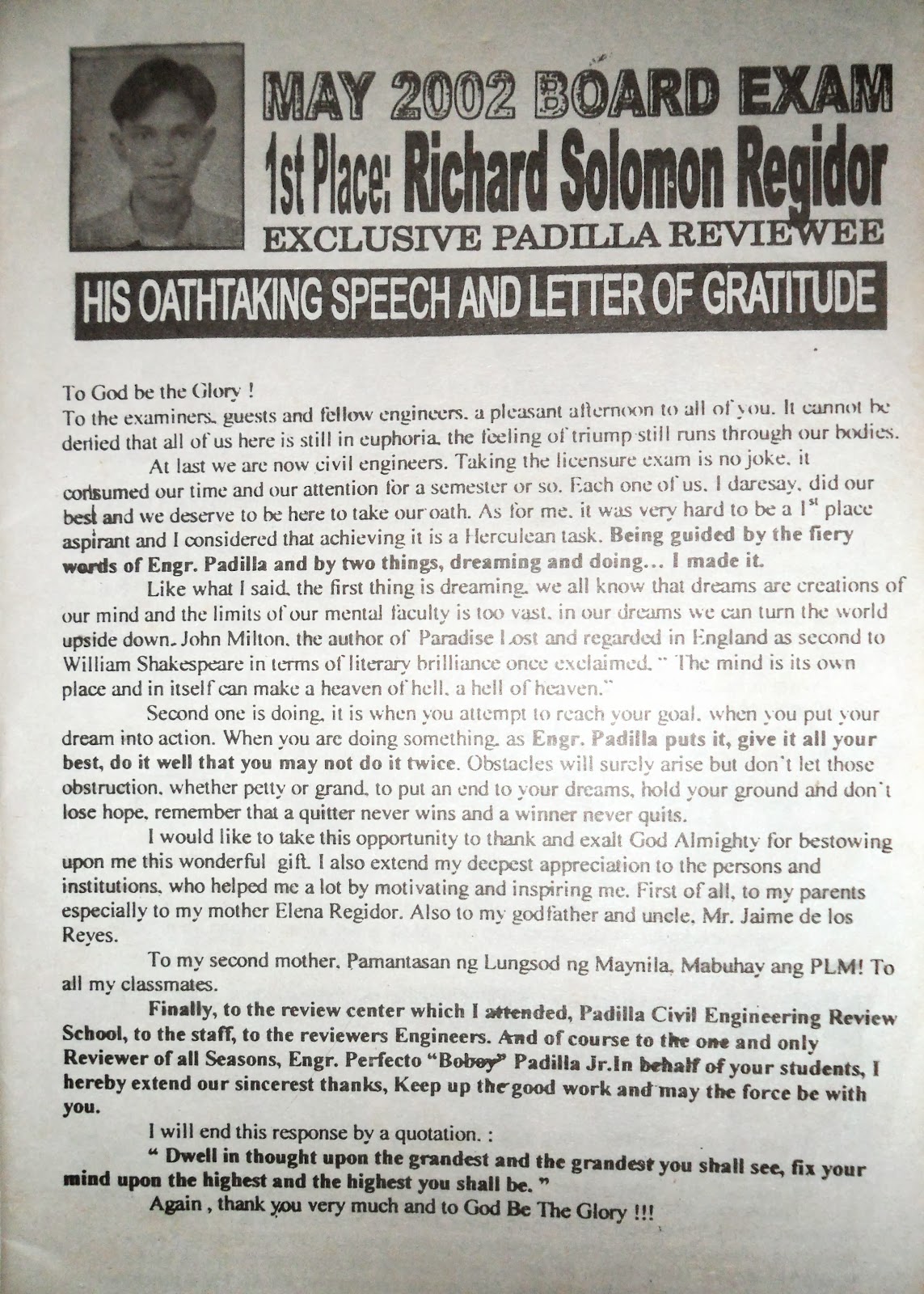 Motivational speech for exams image