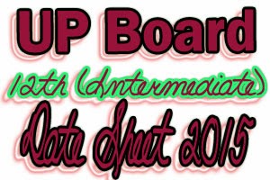 UP Board 12th Date Sheet 2016