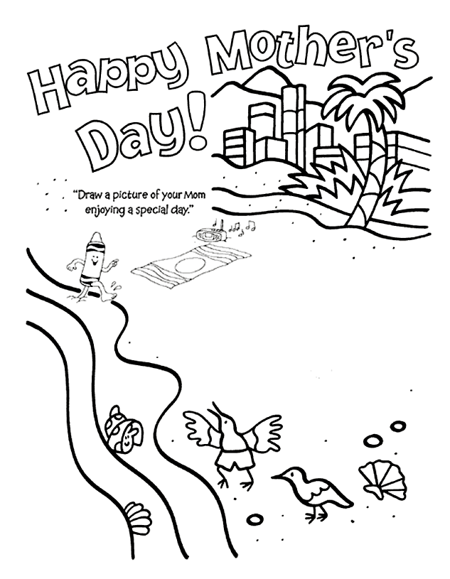Mother's day coloring pages Mother's Day bears SheKnows - printable mothers day coloring pages