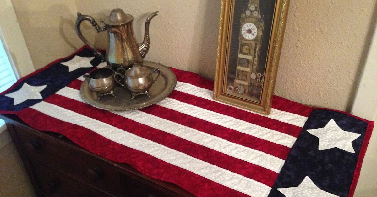 Quiltsmart Printed Interfacing Celebrate Freedom! Table Runner By