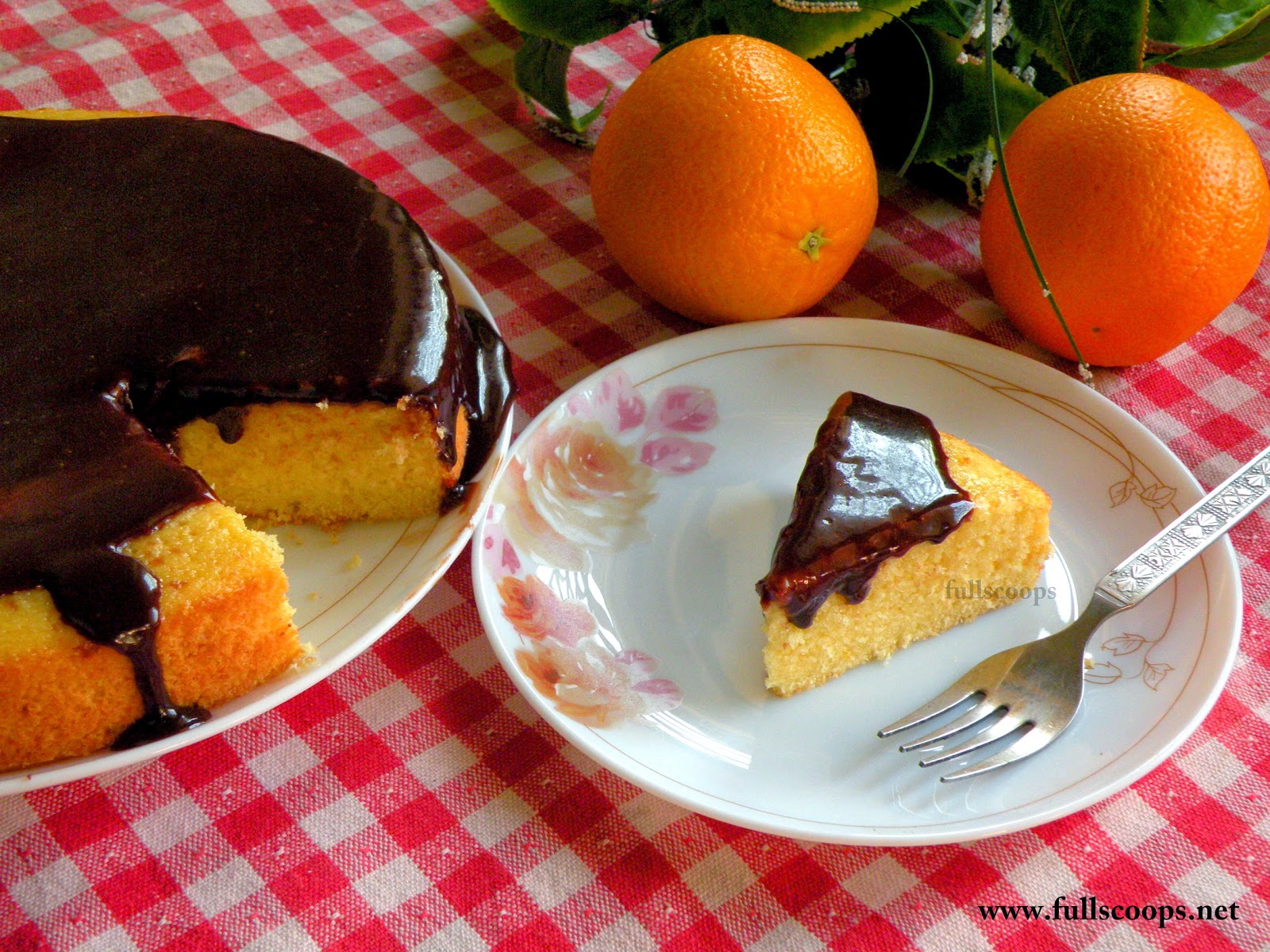 Orange Cake with Orange Nutella Glaze Full Scoops A food blog with