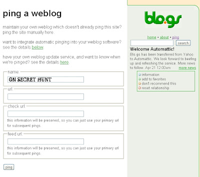 List Of Free Blog Ping Services Sites That Every Blogger Must Use blo.gs List Of Free Blog Ping Services Sites That Every Blogger Must Use