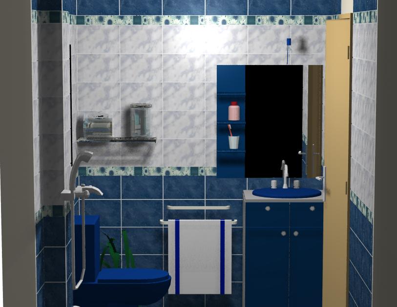 Hugo ceramicas y Representaciones sac.: Baño Azul con Ovalin Sobrepuesto!