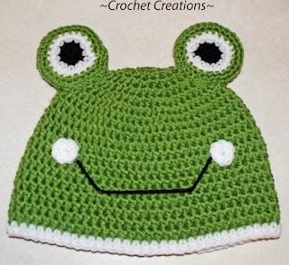 Crochet Frog Child Hat
