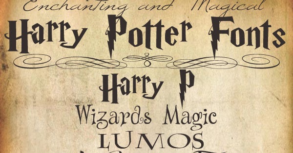magic harry potter font gallery magic harry potter font gallery