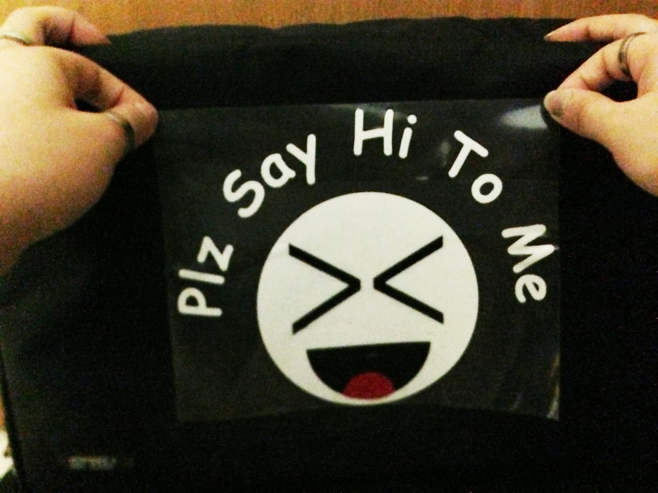 Car Window Sticker Decal Plz Say Hi To Me