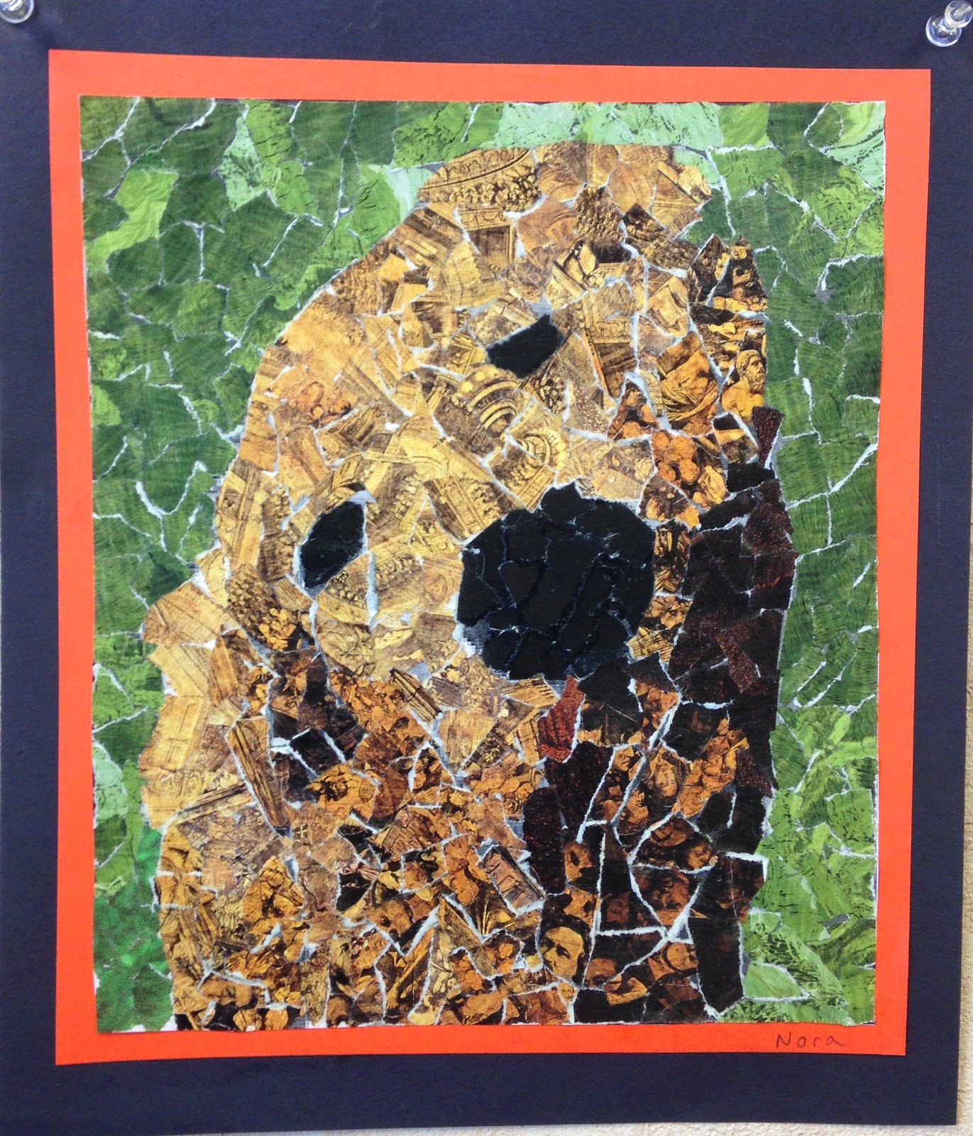 Sylvandale Middle School Art Class Animal collage