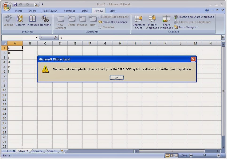 Hanya Gubuk Catatan Unprotect Excel Sheet Tanpa Menggunakan Password