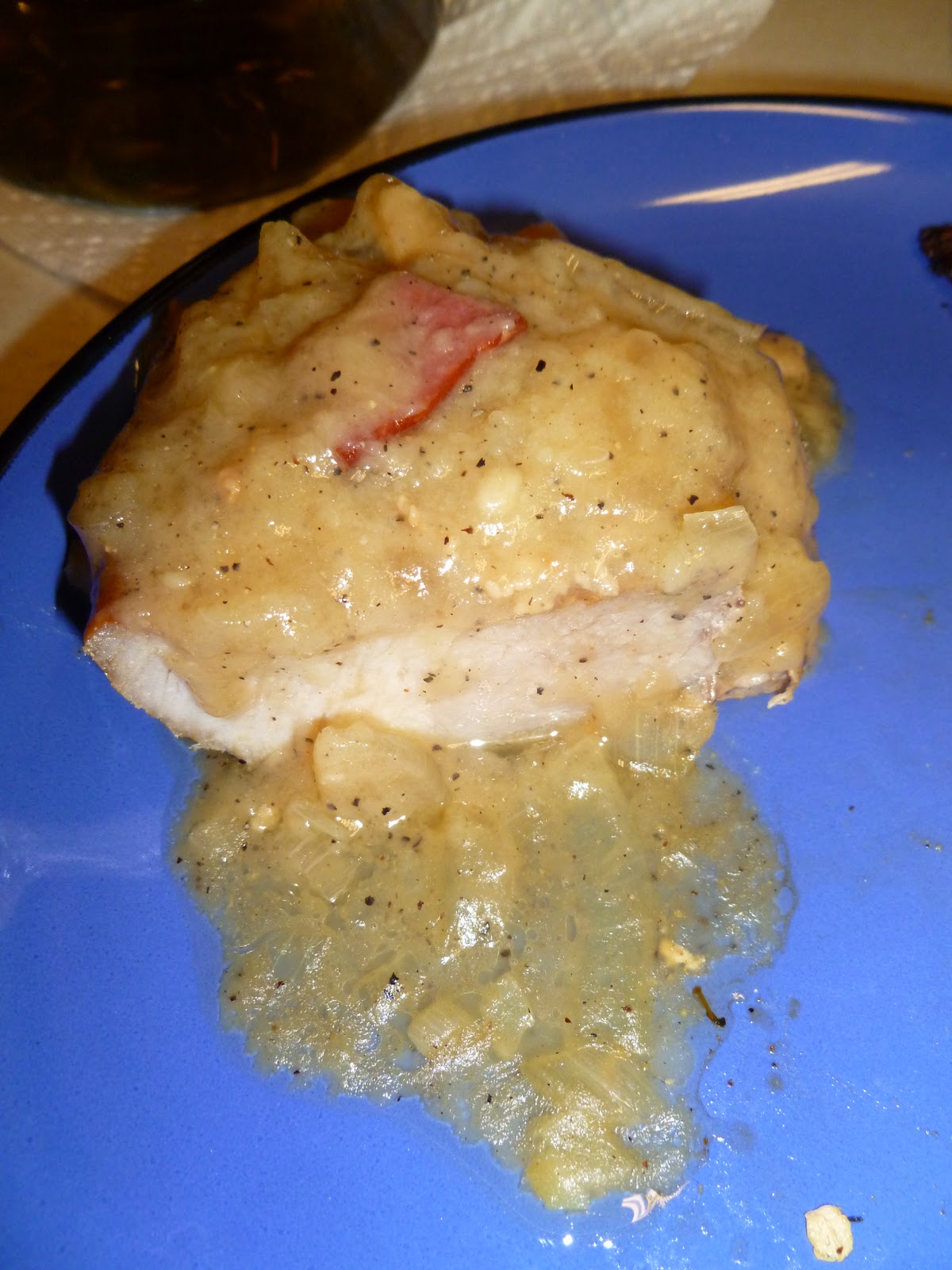 Diva In The Kitchen Pork Chops with Beer and Bacon Gravy Discourse of a Divine Diva {Plus