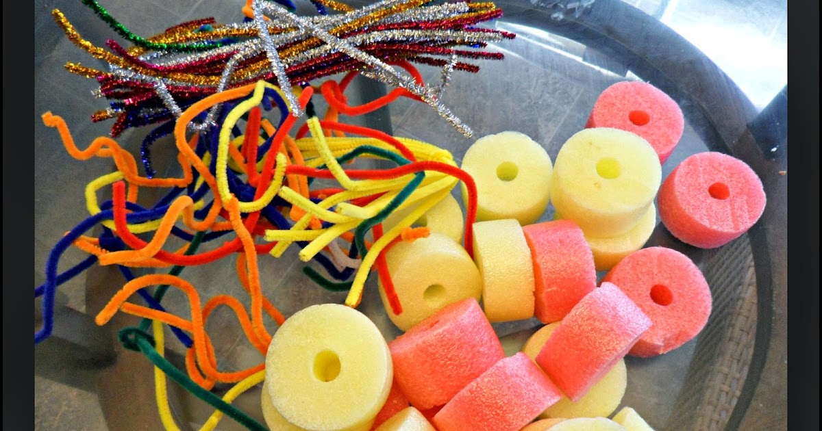 Building with Pool Noodles and Pipe Cleaners And Next Comes L