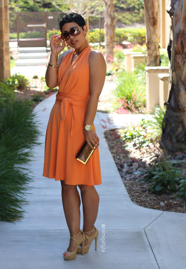 DIY Peach Dress + Pattern Review B5886 Fashion, Lifestyle, and DIY