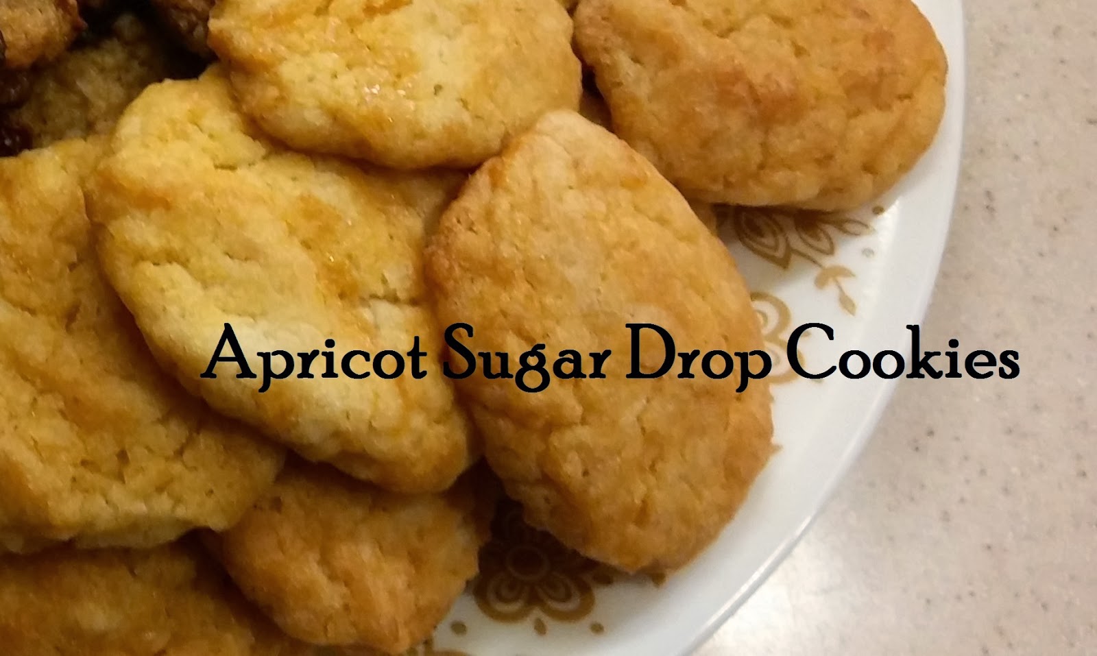 OliveNGrape Apricot Sugar Drop Cookies