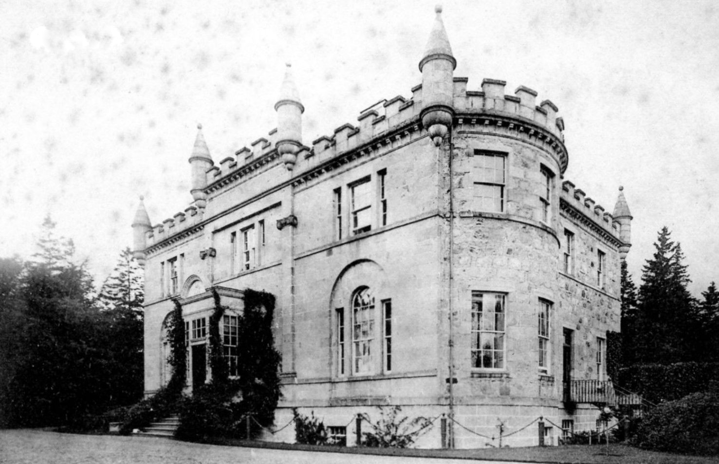 Tour Scotland Photographs Old Photographs Cluny Castle Scotland