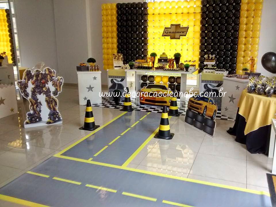 decoracao festa transformers Festa Camaro Amarelo, Festa Bumblebee decoracao festa transformers Festa Camaro Amarelo, Festa Bumblebee