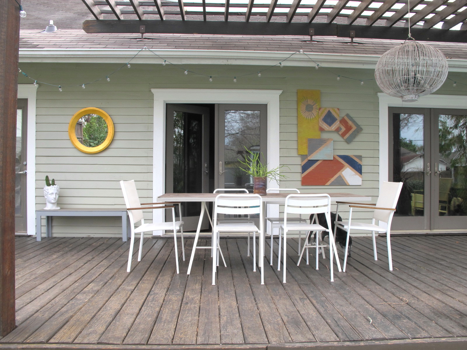 Christie Chase 580...scrap plywood outdoor art