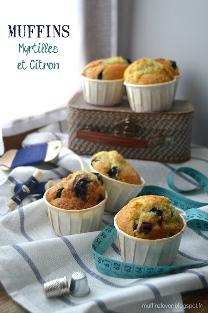 Recette muffins citron et myrtilles - muffinzlover.blogspot.fr