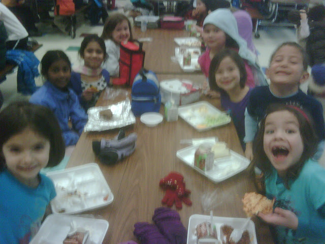 PHOTO: First graders at lunch. Posted by Kevin at 12:05 PM Links to this post