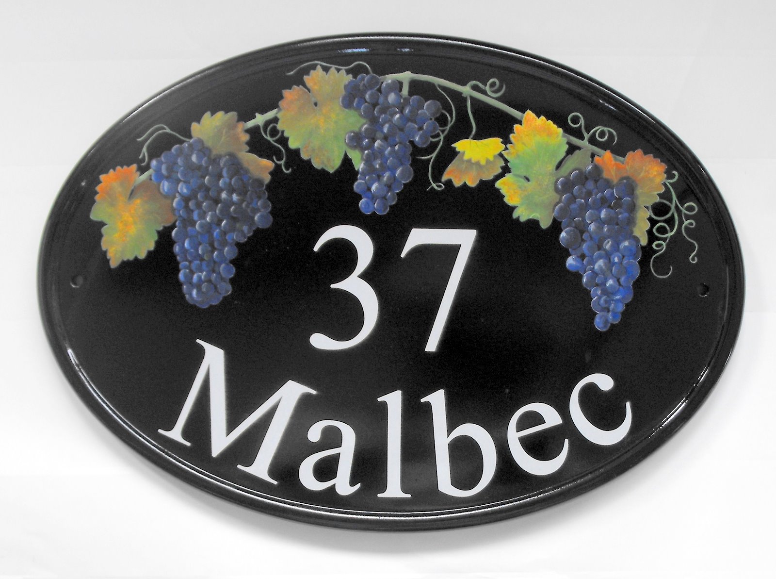 Pictorial House Signs from Yoursigns Ltd House Sign with Black Grapes