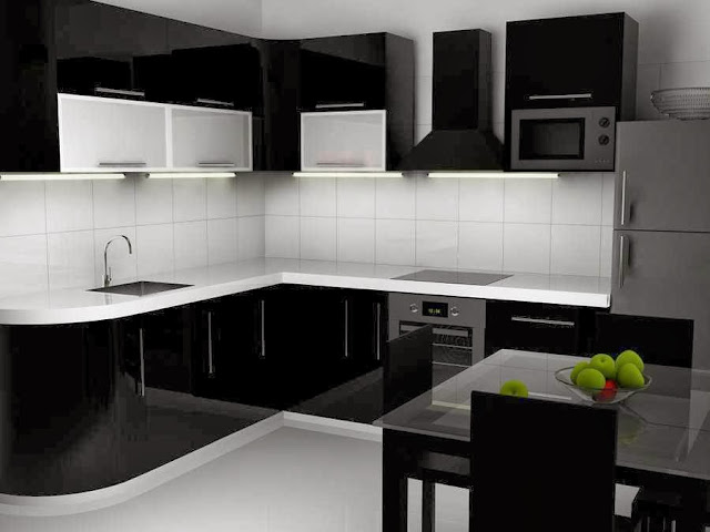 black & white interior design picture