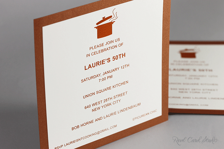 50th birthday party invitation by Real Card Studio 50th birthday party invitation by Real Card Studio