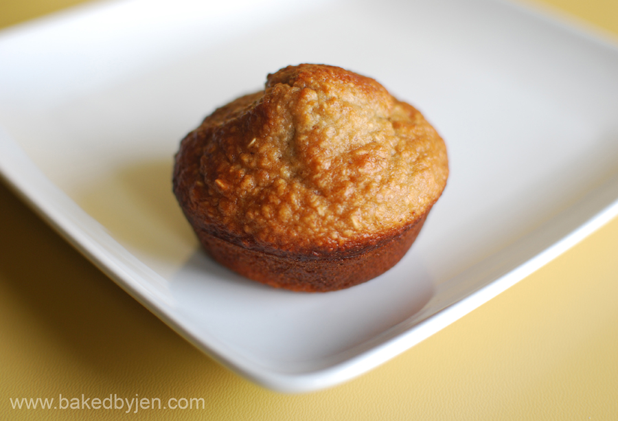 Baked by Jen Banana Oatmeal Muffins