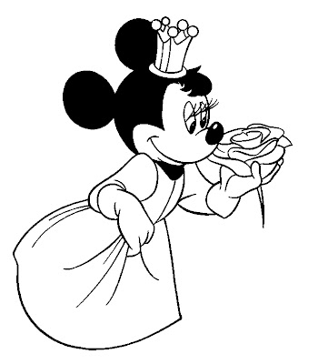 Clique nos desenhos da Minnie para ampliar e imprimir.