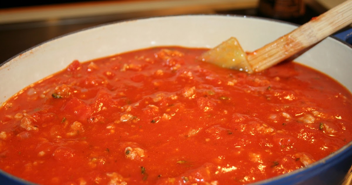 COOK WITH SUSAN Italian Sausage Tomato Sauce