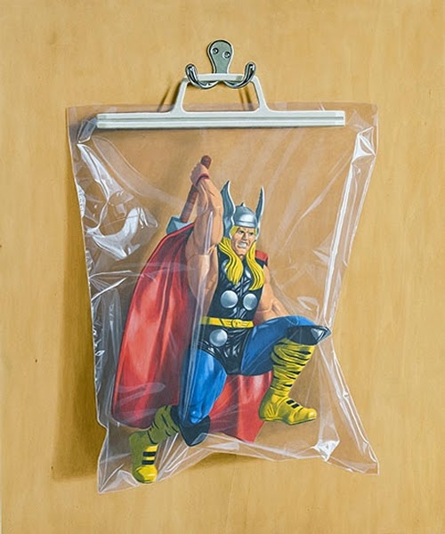 14-Dr-Donald-Blake-Thor-Simon-Monk-Bagged-Superheroes-in-Painting-www-designstack-co