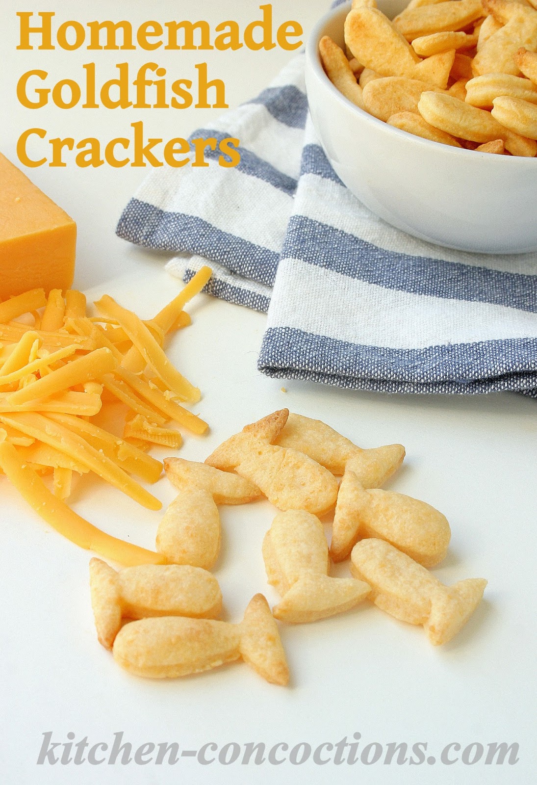 Kids in the Kitchen Homemade Goldfish Crackers Kitchen Concoctions