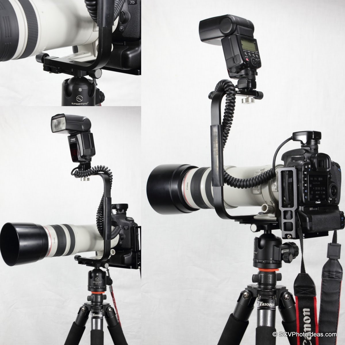 S.C.V. Photography Ideas Desmond DAFB01 Arca Compatible Flash Bracket