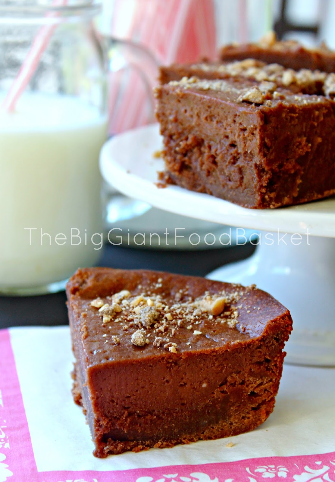 The Big Giant Food Basket Chocolate Hazelnut Cheesecake Brownies