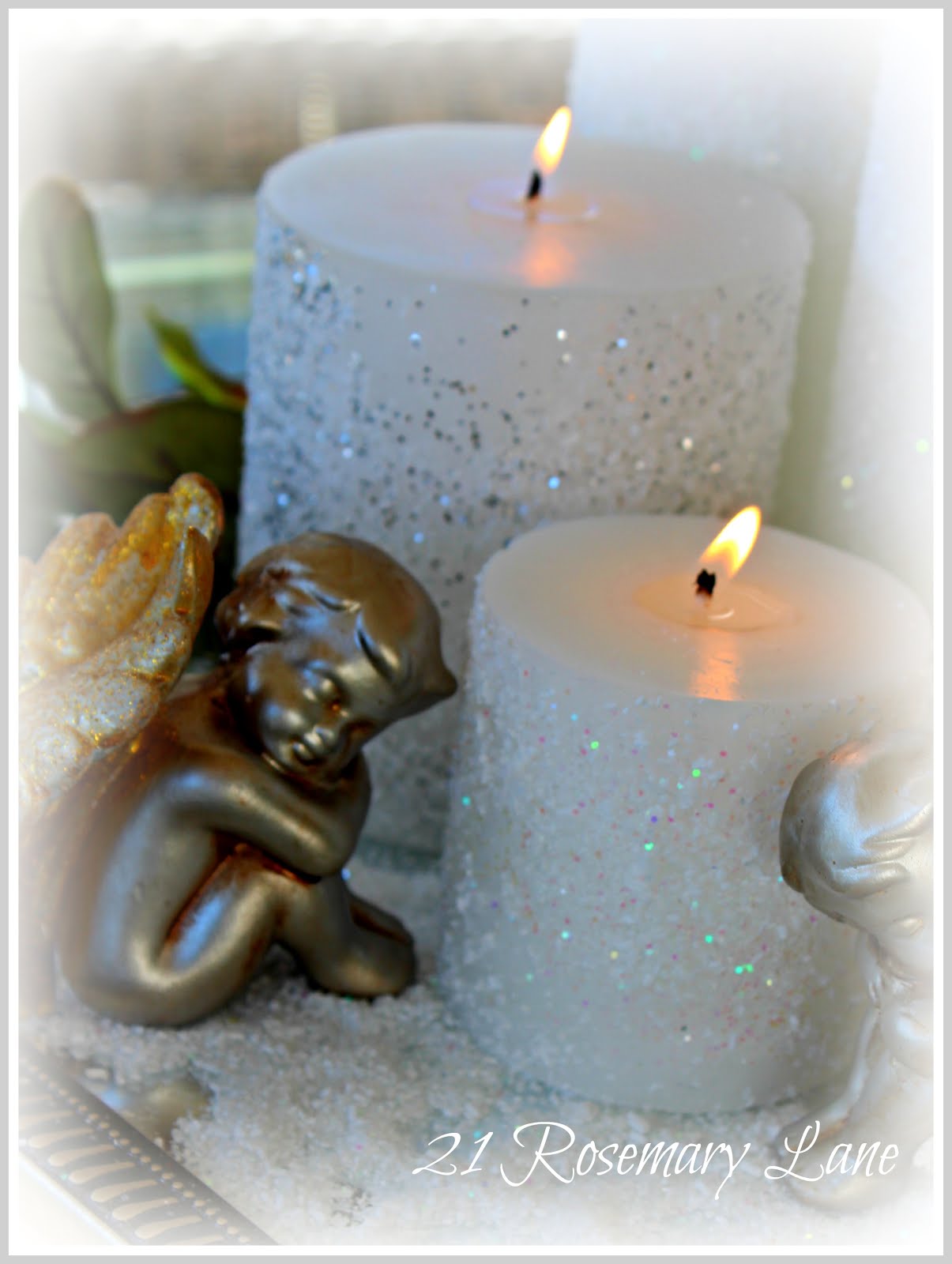 21 Rosemary Lane Create Your Own Glittery Flurry Candles