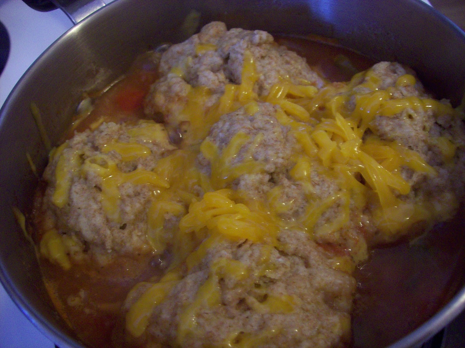 Tomato Stew with Cheese Dumplings